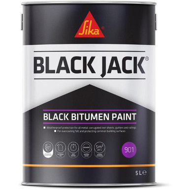 Sika Black Jack-901 Bitumen Paint, 5l, Black product image