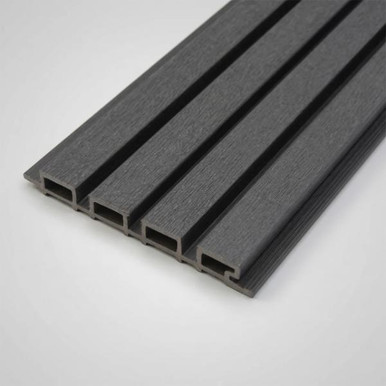 Easy Composite Slatted Cladding, 2500mm x 220mm, Anthracite product image