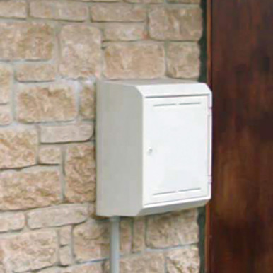 Further photograph of Gas Meter Box Vented Surface Mounted