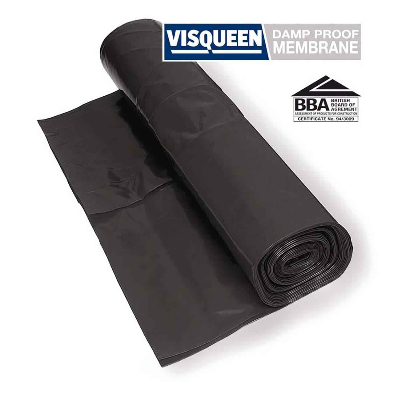 Photograph of Polythene Film Damp Proof Membrane 300M? BBA Black 4m x 25m