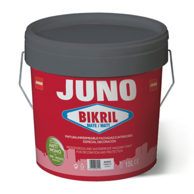 Juno Bikril Matt Masonry Paint, 15l, White Matt product image