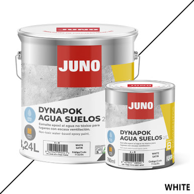 Juno Dynapok Agua Epoxy Floor and Wall Paint, White Satin, 4l product image