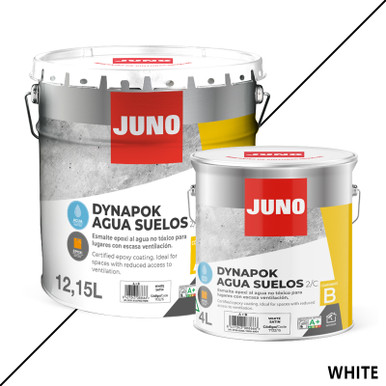 Juno Dynapok Agua Epoxy Floor and Wall Paint, White Satin, 15l product image