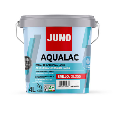 Juno Aqualac Multi-Surface Trim Paint, 4l, White Gloss product image