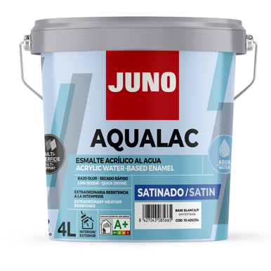 Juno Aqualac Multi-Surface Trim Paint, 4l, White Satin product image