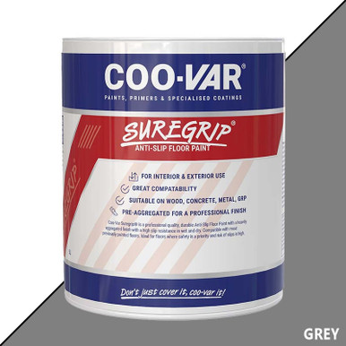 Coo-Var Suregrip Anti-Slip Floor Paint, 5l, Grey product image