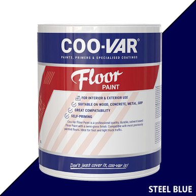 Coo-Var Floor Paint, Steel Blue, Semi Gloss, 5l product image