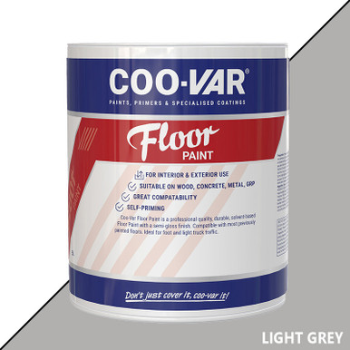 Coo-Var Floor Paint, Light Grey, Semi Gloss, 5l product image