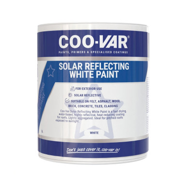 Coo-Var Solar Reflective Paint, Aggregated, 5l, White product image