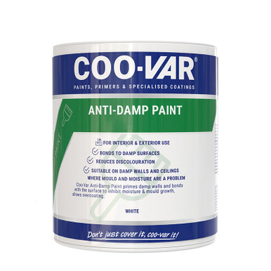Coo-Var Anti-Damp Paint, White, 2.5l product image