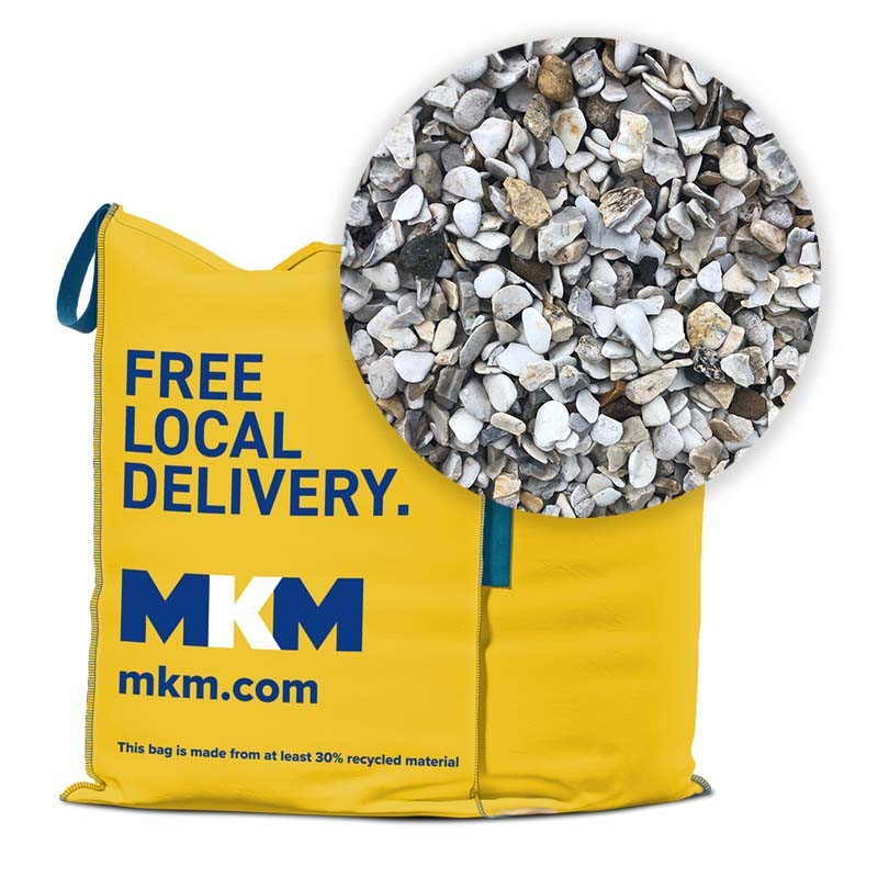 Photograph of White Gravel 20mm Bulk Bag