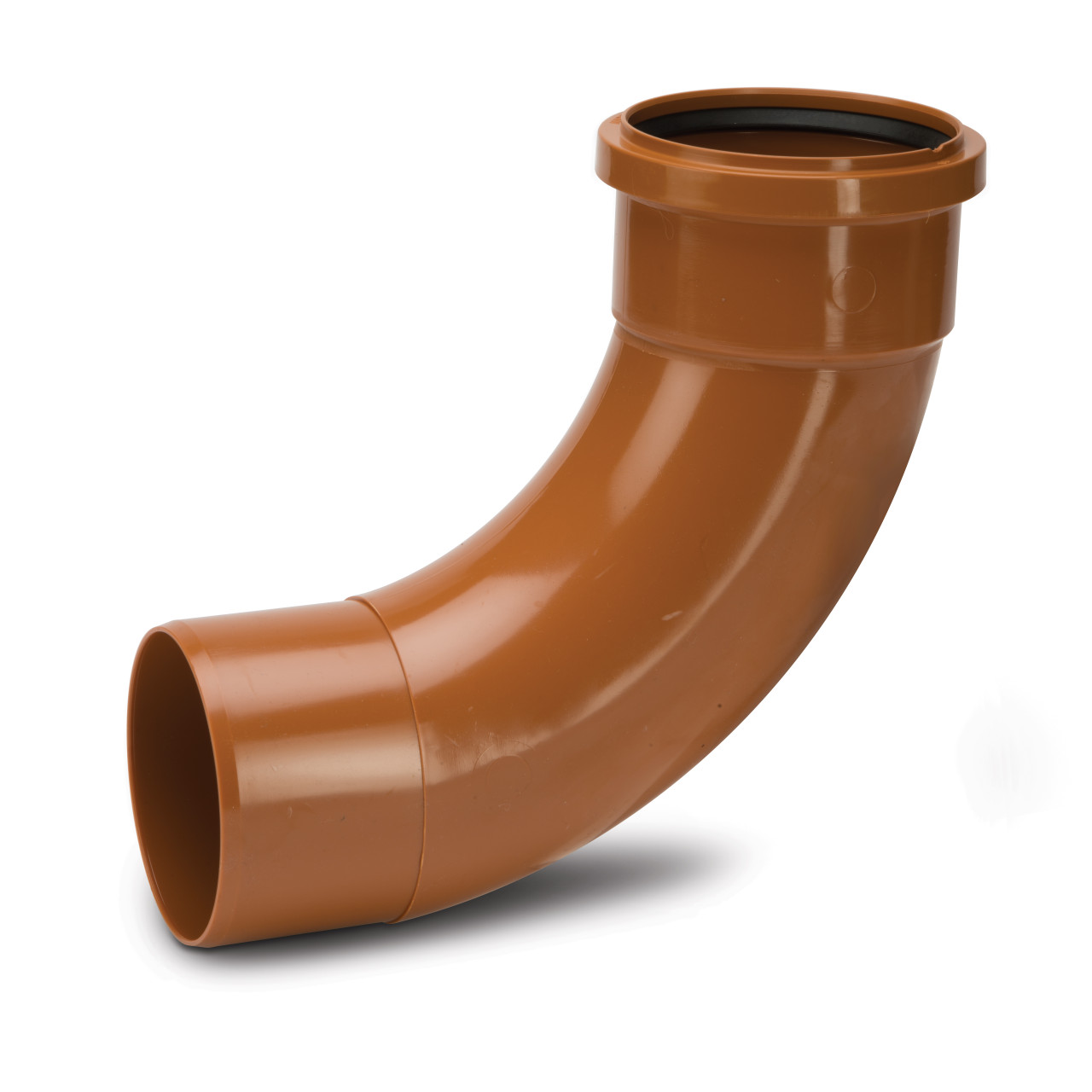 Photograph of Polypipe U/G Drain 110mm Long Radius Single Socket Bend 87.5Deg