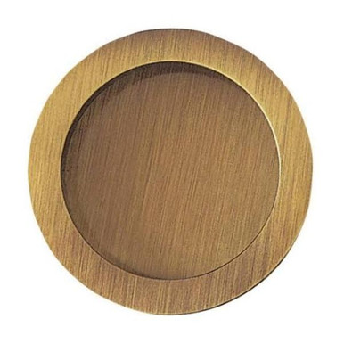 Eclisse Firenze Piano Round Flush Pull, 35mm, Polished Brass product image