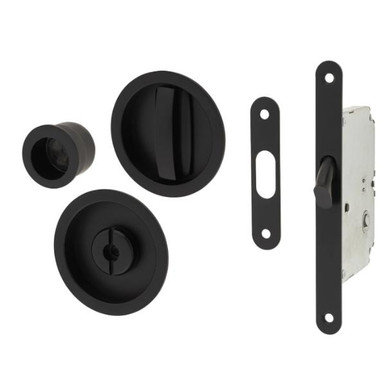 Eclisse Firenze Piano Round Privacy Lock, 35mm, Black Painted product image