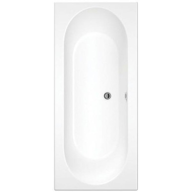 Fresssh Cascade Plain Double Ended Bath, 1700mm x 750mm, White, No Tap Hole product image