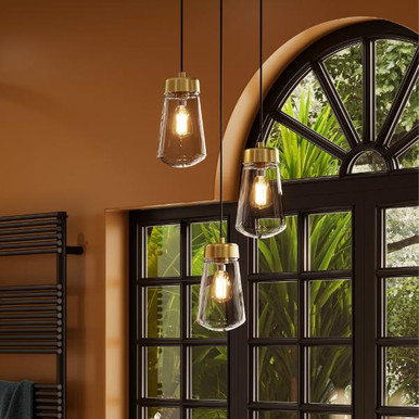 Summit LED Bathroom Pendant Lighting, Brushed Brass, 762 product image