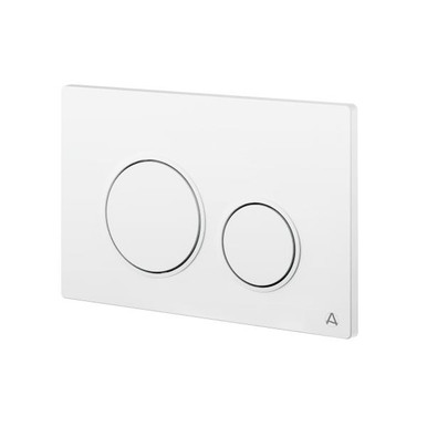 Solara Flush Plate, Gloss White product image
