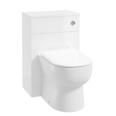 Sonas Scandinavian Back to Wall WC Unit, Gloss White product image