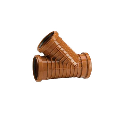 Polypipe Polyrib 110mm Equal Junction, 45? Triple Sock product image