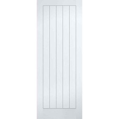 Textured Mexicano 5 Panel White Moulded FD30, 78mm x 30mm x 44mm product image