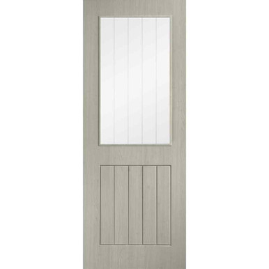 Laminate Light Grey Glazed Cottage Door, 1981mm x 686mm x 35mm product image