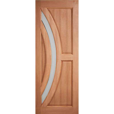 M&T Harrow Hardwood External Door with Frosted Double Glazing, 78mm x 30mm x 44mm product image