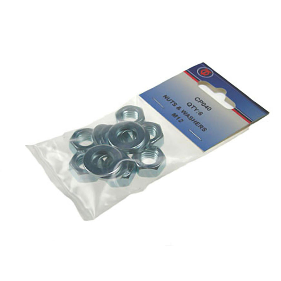 Photograph of M6 Nuts & Washers (Pack of 14)