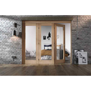 Nuvu Roomfold Internal Oak Frame Set, 2130mm, 3 Plus 0 product image