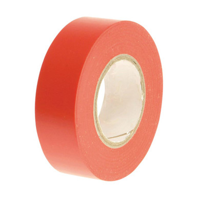 Faithfull PVC Electrical Tape Red 19mm x 20m