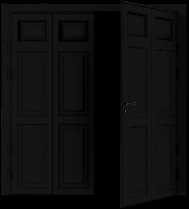 Regency Side Hinged Garage Door, 2134mm x 2134mm, Jet Black product image