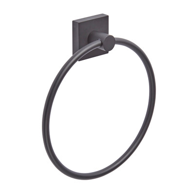 Square Towel Ring, Black product image