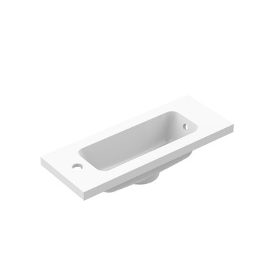 FF Isocast Slim Depth Inline Basin, White product image