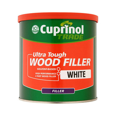 Cuprinol Solvent Based Wood Filler, White, 30min Dry Time, 750g Tub product image