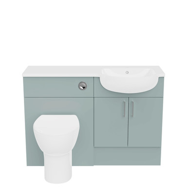 FF Slab 1200 Run Powder Blue Right Hand Basin STD product image