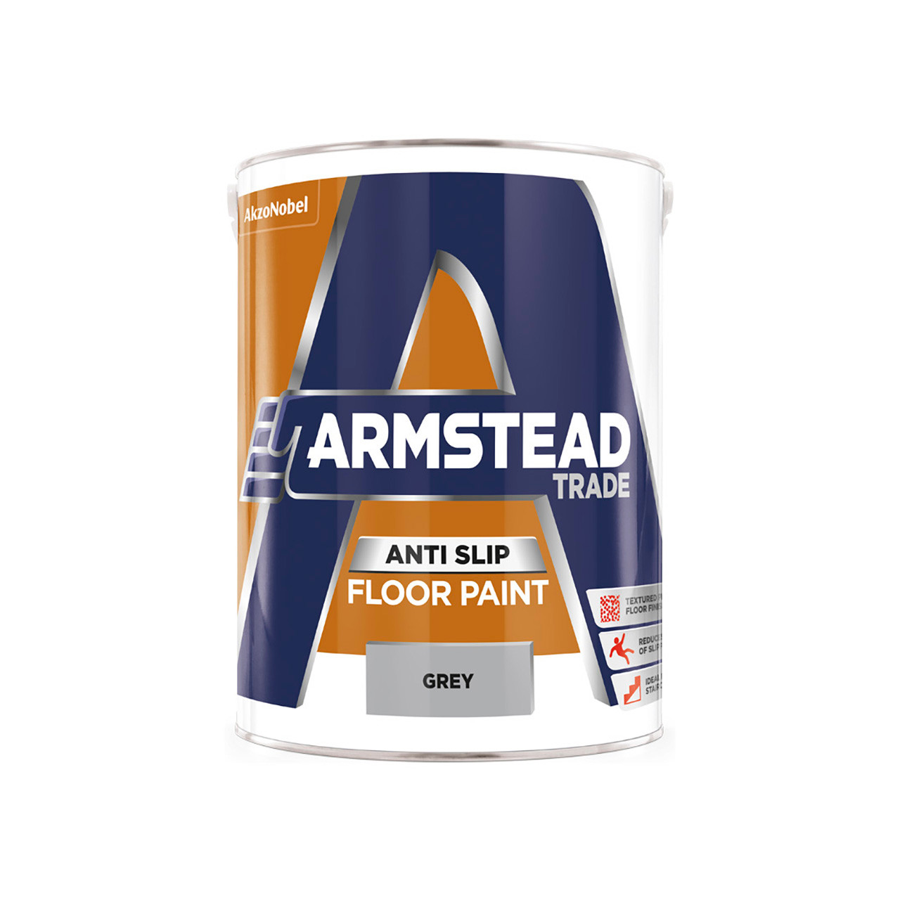 Photograph of Armstead Trade Anti-Slip Floor Paint Grey 5L