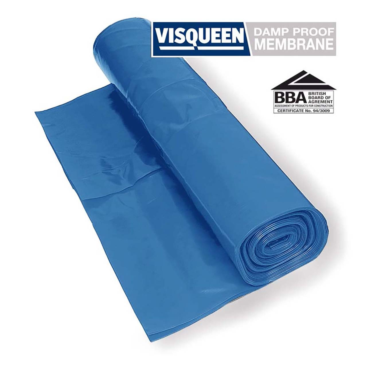 Photograph of Polythene Film Damp Proof Membrane 300M? BBA Blue 4m x 25m