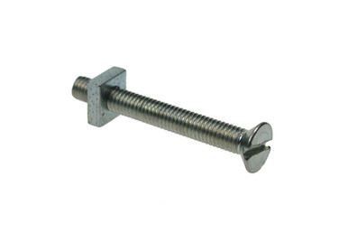 M6 x 25mm Gutter Bolts & Nuts BZP