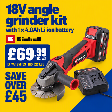 Einhell Angle Grinder Kit, 18V, 1x 4Ah product image