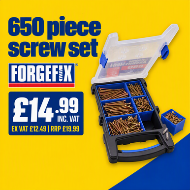 Forgefix Screw Set in Organizer, 650 Piece product image