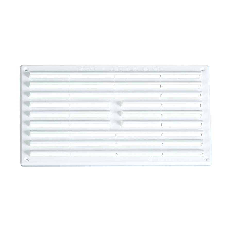 Photograph of Timloc 1207 Plastic Louvred Vent White 9 x 3