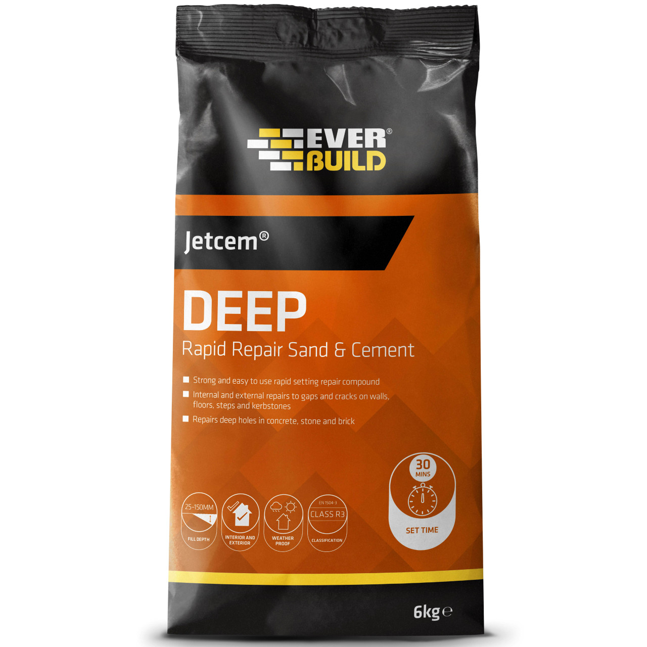 Photograph of Jetcem Rapid Setting Deep Repair Sand & Cement 6kg