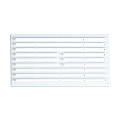 Further photograph of Timloc 1211 Plastic Louvred Vent White 9 x 6