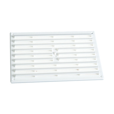 Timloc Plastic Hit & Miss Louvred Vent, White, 260 x 104mm product image