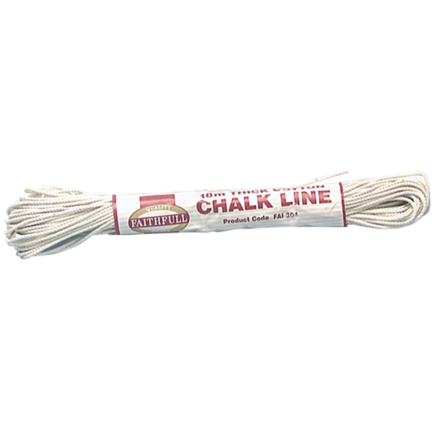 Photograph of Faithfull 304 Thick Cotton Chalk Line 18m (Box of 12)