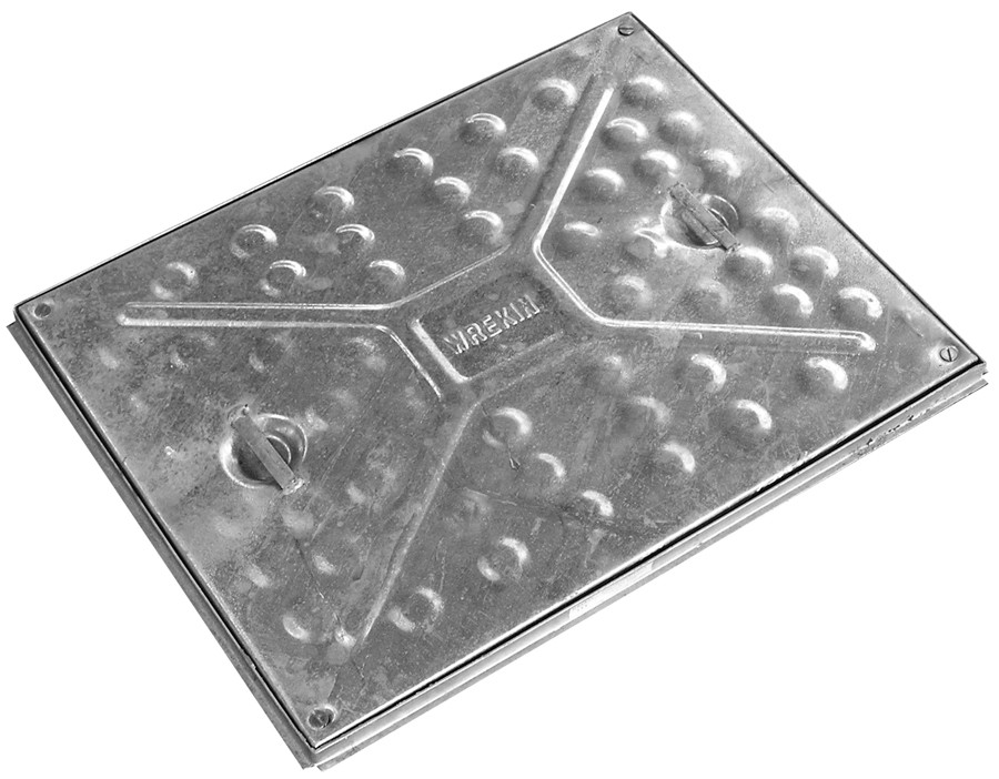 Photograph of Manhole Cover & Frame Galvanised Double Seal 4Screws 600mm x 450mm 5 Tonne