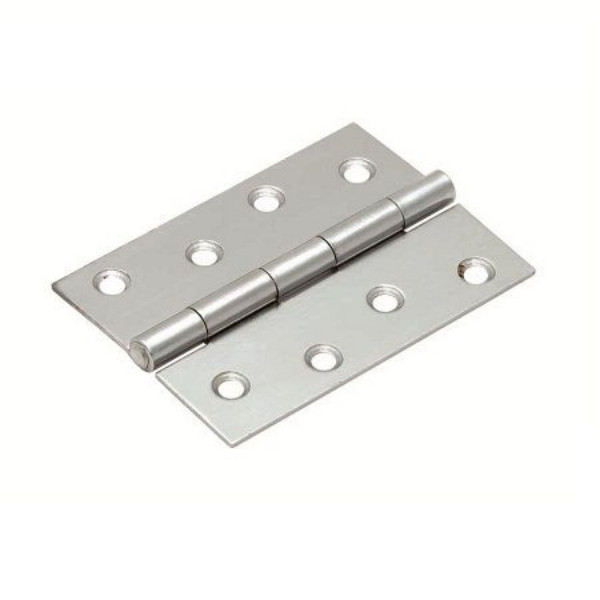 Photograph of Sterling Light Butt Hinge Brass Satin Chrome , 1 Pair, 10 Year Warranty, 150mm