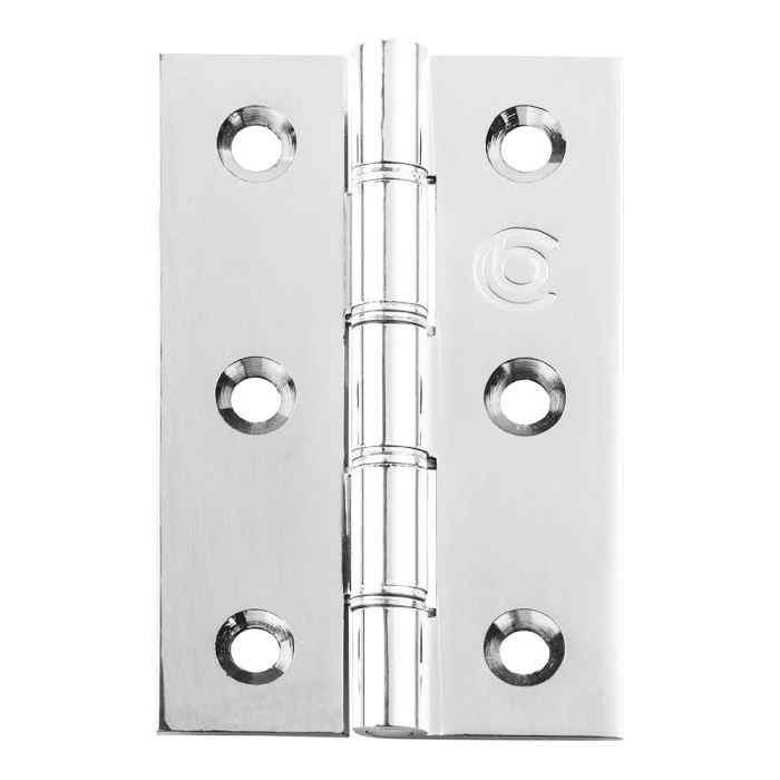 Photograph of Double Steel Washer Butt Hinge 4" with Screws Chrome