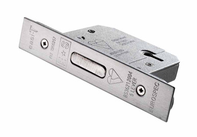 Easi-T Deadlock 5 Lever Satin BS 2?" Satin Stainless Steel