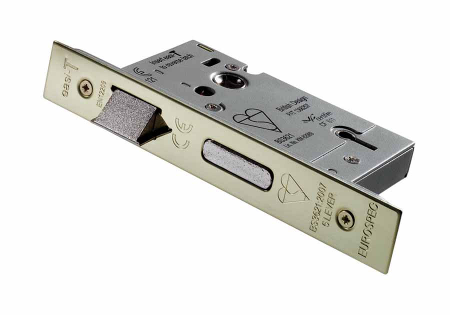 Photograph of Easi-T Mortice Lock 5 Lever BS 2?" Stainless Steel