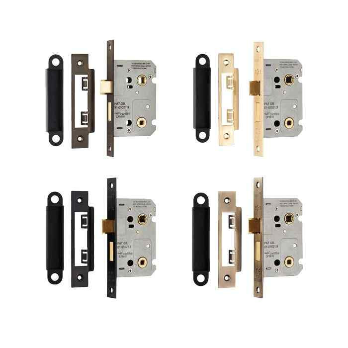 Photograph of Sterling Easi-T Bathroom Lock Electro Brass, Fire Door Rated, 10 Year Warranty, 65mm